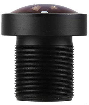 Qukaim Lente de ojo de pez gran angular de 5 MP y 1,8 mm, lente focal fija para reemplazo de cámara de seguridad, lente de cámara de protección del hogar, compatible con sistemas de seguridad del