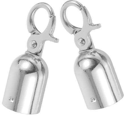 PRETYZOOM 1 Ensemble Butée De Fin De Corde Crochet De Longe De Garde-corps Crochet De Poteau De Chandeliers Cordeau De Fil Butée D'extrémité De Corde Embout De Corde Silver Acier Inoxydable