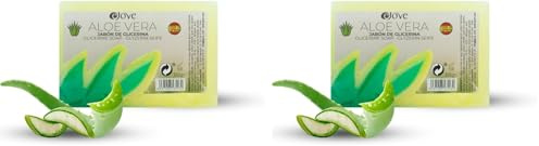 Ejove Aloe Vera Seife 125 g | Natürliche Aloe Vera Seife | Handgemachte Naturseife | Bio-Seife für Gesicht und Körper | Feuchtigkeitsspendende Seife ohne Sulfate | Vegane Seife für empfindliche Haut