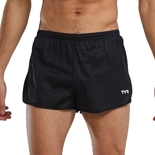 TYR mens Shs2a Swim Short Resistance Short, Black, Medium