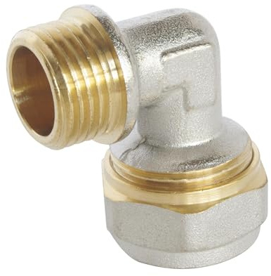 SOMATHERM FOR YOU - 3774-20-20S - Compressione a gomito per tubo Ø20 multistrato - Maschio 20/27 (3/4 '')