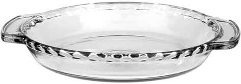 Anchor Hocking Oven Basics 9.5-Inch Deep Pie Plate, Clear, 1 Piece