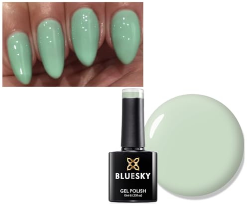 BLUESKY Endless Summer Collection – gelnagellack för glänsande och vackra naglar | lång hållbarhet på upp till 3 veckor (Mint Convertible 80569)