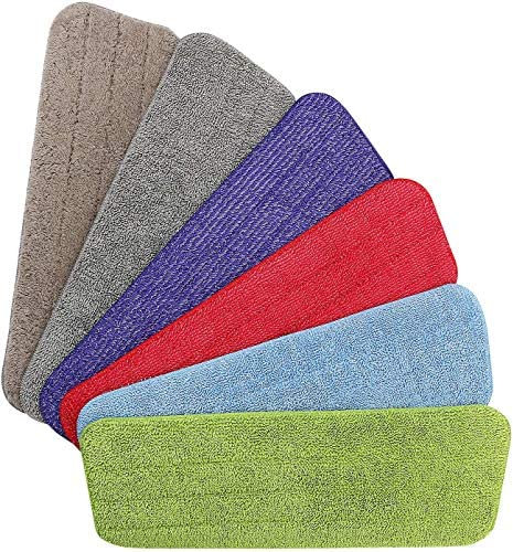 Vicloon Mop Pads, 6 Stück Mop Microfaser Reinigung Pads, Wischmopp-Reinigungskissen für Alle Sprühwischer & Reveal Wischmopps Waschbar, 42×14 cm