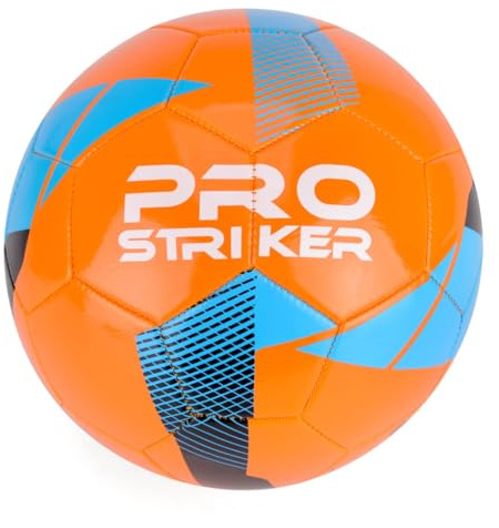 Toyrific Pro Striker Size 5 Football, Lightweight Mini Soccer Ball for Kids, Indoor and Outdoor Training Equipment, Orange