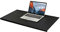 Leder-Schreibunterlage, Großes Mauspad mit Kantenschutz, Gasserdicht, Glatte Schreibunterlage für Laptop-Tastatur, 80x40 cm, Schwarz