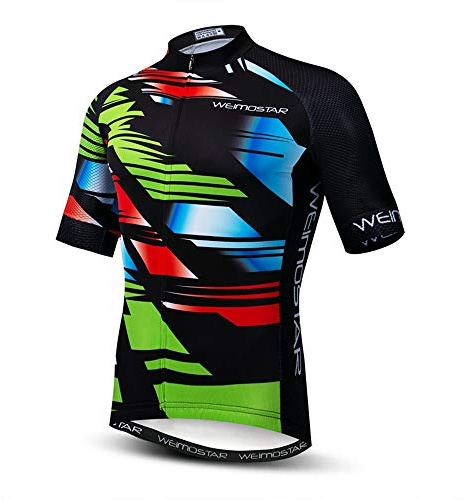 Herren-Radtrikot-Sets Kurzarm ärmellos Radtrikots Fahrradanzüge MTB-Shirts Oberteile Shorts Rennradbekleidung, XXL/Brust 108/112 cm