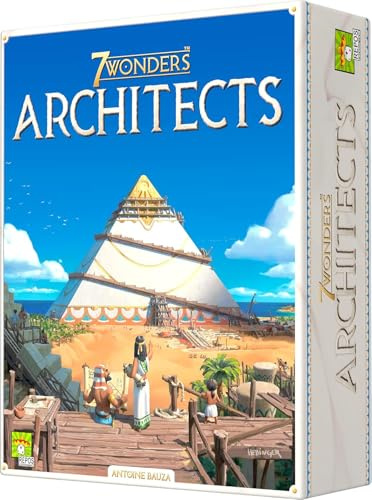 7 Wonders: Architects – UNbox Now – Gesellschaftsspiel für Kinder ab 8 Jahren – As d'Or 2022 – für 2 bis 7 Spieler – Bauen Sie Ihre vereinfachte antike Stadt – 25 Minuten - Französische Sprache