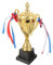 Operitacx Gold Trophy Rewards Cup Metal Trophies Prize Winner Awards 29cm per le competizioni sportive Match Competitive Christmas Birthday Party Bomboniere 13x8x29 cm