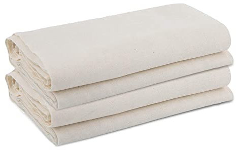 Needum Passiertuch Knödeltuch Filtertuch, wiederverwendbar, Reißfeste 100% Natürlicher Baumwollstoff in Weiß 90 * 180cm