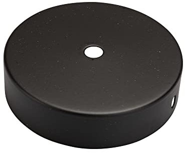 Baldachin 1-flammig Lampen-Baldachin Schwarz Ø 100 mm EC02