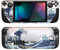 playvital Adesivo Skin per Steam Deck LCD,Adesivi Decal Sticker Vinile Protettiva per Steam Deck OLED Console-Grande Onda