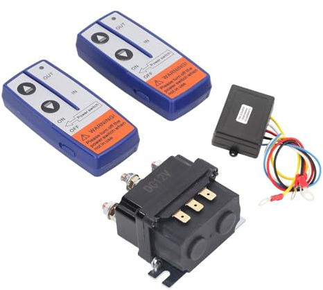 Relé de Cabrestante de 12 V 250 A, Kit de relé de Cabrestante de 12 V 250 A con Mando A Distancia, Juego de relé de Cabrestante de Vehículos Industriales para ATV, Vehículos