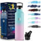 Grsta Trinkflasche Edelstahl - Thermosflasche 750ML - Trinkflasche Sport, BPA-frei, Trinkflasche mit Strohhalm, Doppelwandige Thermoskanne, Wasserflasche fur Gym, Fitness, Outdoor