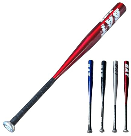 SDMAX Aluminium Alloy Baseball Bat, Assorted Colours Random Sent, Outdoor Sports, Non Slip Handle, Lightweight, For Outdoor Training And Practise, Sturdy & Durable, 72cm