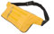 Leder Bauchtasche, 37 x 13 cm, Gelb, 4 Reißverschlussfächer, Verstellbarer Gurt