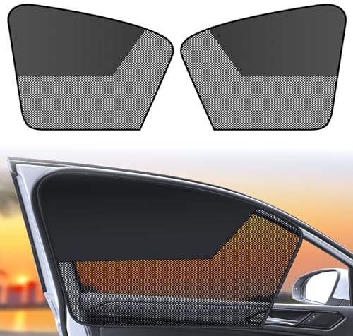 XWUX 2 Pièces Pare Soleil Voiture pour Conducteur, Pare-Soleil de Voiture pour Vitre Avant avec Aimants, Semi-occultantl, pour Bloquer Les Rayons UV et la Chaleur (Fenêtre Avant)
