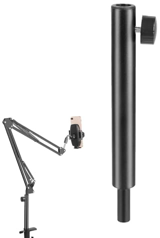 Extensor Para Micrófono - Extensores de Soporte de Aleación de Aluminio,Accesorios Soportes Adaptadores Para Streaming Entrevistas Música Estudio