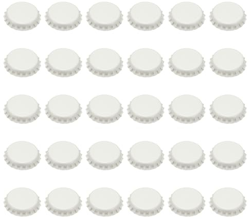 sourcing map 60 tappi per bottiglie di birra che assorbono l'ossigeno, 32 mm, tappi a corona, tappi per bottiglie di vino, bottiglie di vetro per birra gassata, birra, vino, ciondoli fai da te o album