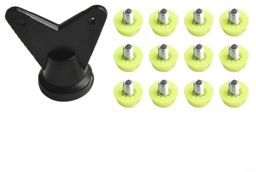 Lot de 12 crampons de chaussures de football pour homme – Pointes de rechange de 7 mm et 10 mm – Clous de chaussures en plastique antidérapants compatibles avec les chaussures de football