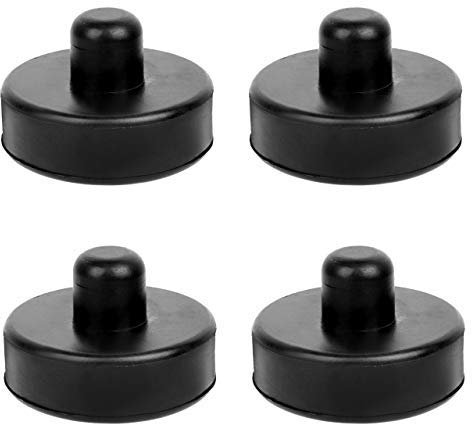 DEDC Wagenheber Gummiauflage 4 Pcs für Tesla Model 3 mit Nut und Profil Schwarz Unterstellbock Gummiblock Für Wagenheber und Hebebühnen