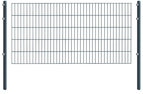 Arvotec Einstabmatten, H 100 cm, anthrazit (RAL7016), L 10-50m - Drahtstärke 8/6/4mm - langlebig, robust & preisgünstig (Einstabmatten, 100 cm, anthrazit, 30 m)