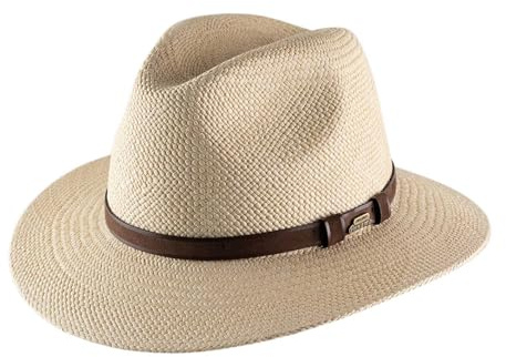 Classic Italy Chapeau Panama Large Bord, Homme ou Femme Brisa Belt