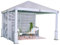 Sojag Aluminium Pavillon Nanda 1212 inkl. Seitenwand | Champagner | 363x363x313 cm
