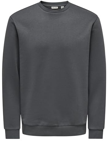 ONSCERES Crew Neck NOOS, Grå kritstreck, L