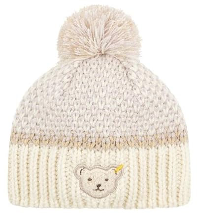 Steiff Mütze EU Größe 37 Eggnog, Kinder Mädchen Mütze, Ohrenschützer für Kinder, warme Wintermütze, Ohrenwärmer für kalte Jahreszeit, weich und bequem, waschmaschinenfest