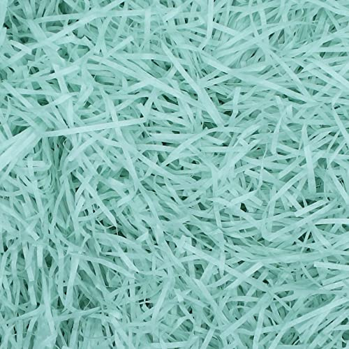 50 g raffia fyllningsmaterial gåva hammare strimlat papper gåva fyllning för fest hamper fyllning och presentförpackning för presentförpackning dekoration (blå grön)