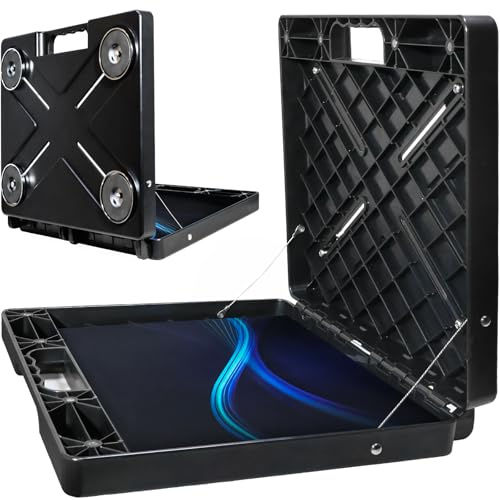 Meifrenship Magnetic Laptop Stand , Portable Workstation With 4 Super Strong Magnets, Rated At 45 Pounds, Magnetic Toolbox Attach To HVAC, Trucks, Walls, Poles etc