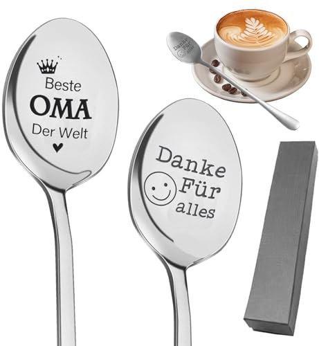 Vinsani Cucchiaini da tè, set di 6 cucchiaini da tè in acciaio inossidabile, ideali per caffè, tè, dessert, argenteria, caffè, espresso, cioccolata calda, dessert e gelato, 14 cm (argento)