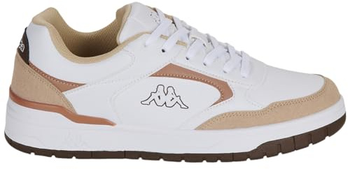 Kappa - Sneakers Bassa, Uomo, Fitness, Modello: Logo Manis Bianco (Bianco, Sistema Taglie Calzature EU, Adulto, Uomo, Numero, Media, 45)