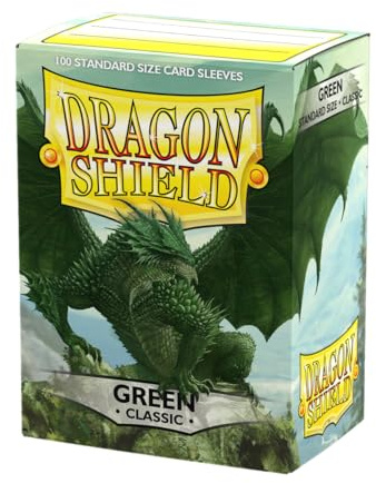 Dragon Shield - Box of 100 Highest Quality Trading Card Sleeves - Green
