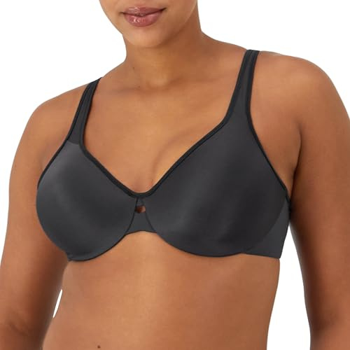 Maidenform womens Lilyette Women's Plunge Into Comfort Keyhole minimizer bras, Onyx, 34DD US