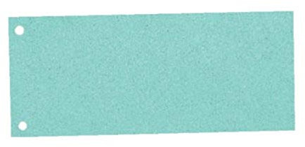 Esselte Trennstreifen aus Karton, 1/3 A4, 100 Stück, Überbreite, Blau, 100% recyceltes Papier, 20996
