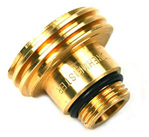 Drehmeister Adaptateur GPL 22mm W21.8 - Adaptateur Acme (Adaptateur Autogas Allemand) Adaptateur réservoir Court pour gaz