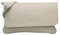 SH Leder Echtleder Umhängetasche Clutch kleine Tasche Abendtasche 24,50x15cm Ely G149 (Beige)