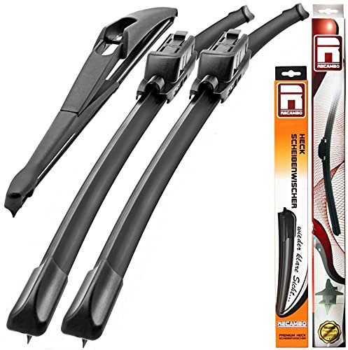 Recambo SCHEIBENWISCHER VORNE + HINTEN kompatibel für KIA Ceed | BJ 2006-2012 (3er Set: 600mm / 450mm / 300mm)