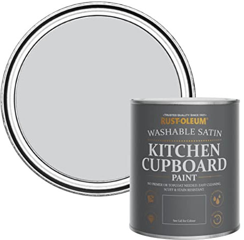 Rust-Oleum Light Purple Scrubbable Kitchen Cupboard Paint in Satin Finish - Lilac Rhapsody 750ml
