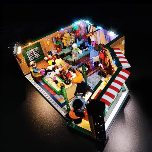 Led Light Kit for Lego 21319 Friends Central Park Cafe Set, Lighting Kit Compatible with Lego 21319 Set - Model Not Included Lamp Set Only - DIY Craft Kit for Adults (Upgrade)