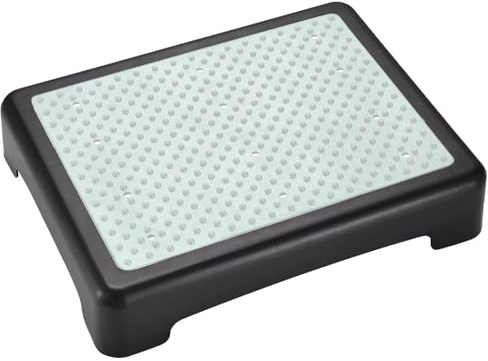 Demi Marches Antidérapantes, Escabeau Demi Marche Empilable, Marchepied D'aide Plateforme Mobile, Peut Supporter Jusqu'à 200 kg, pour Aider à Monter et Descendre du Ehicule, Noir Luminescent