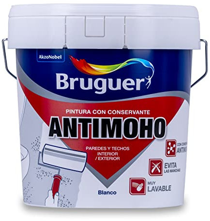 Bruguer Pintura con Conservante Antimoho Mate Blanco 4 L