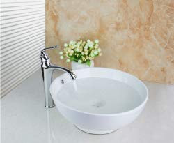GOWE Single Handle Basin Tap+Gourd Wash Basin Counter Hand Paint Color Washbasin Ceramic Sink Brass Mixer Tap Faucet