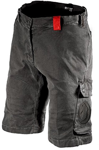 Ghost - Pantaloni Corti per tiro dinamico Sportivo, con Passanti Cintura (S)