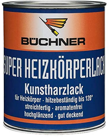 Büchner Heizkörperlack Superweiss, 250 ml, weiß