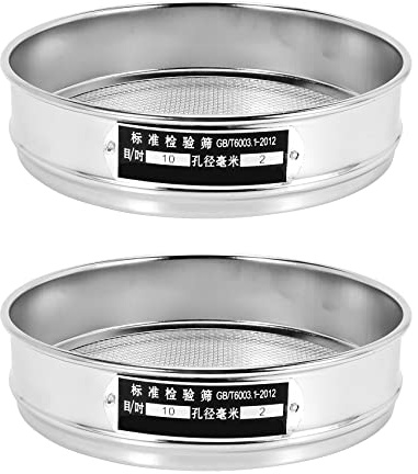 2 setacci per il setaccio a rete, setacciare il suolo, 10 (2 mm)