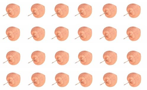 HERSIG - Pack 24 pay pay grande color natural | Pack 24 abanico pai pai de palma 30x40cm