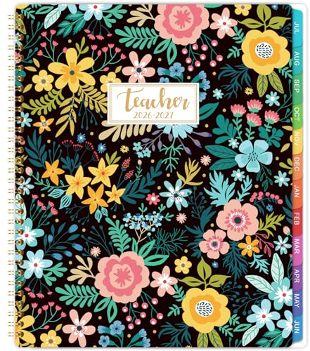 Teacher Planner 2026-2027 - Teacher Lesson Planner 2026-2027, from July 2026 to June 2027, 8.5 x 11, Spiral Bound Planners, Weekly & Monthly Planners with Colourful Monthly Tabs